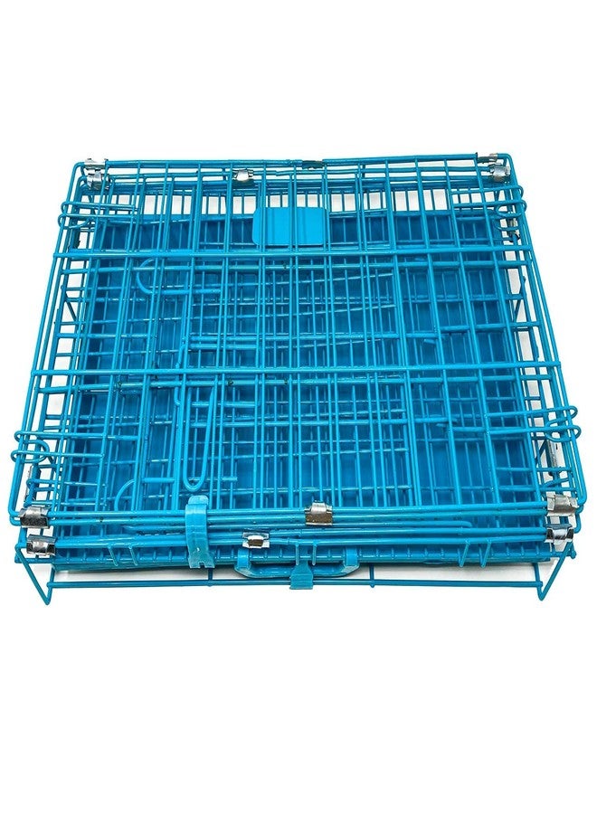 KittuPet Dog Crates Cage Kennel 18 Inch Suitable for Small Dog Cat (Colour- Blue) - Image 3